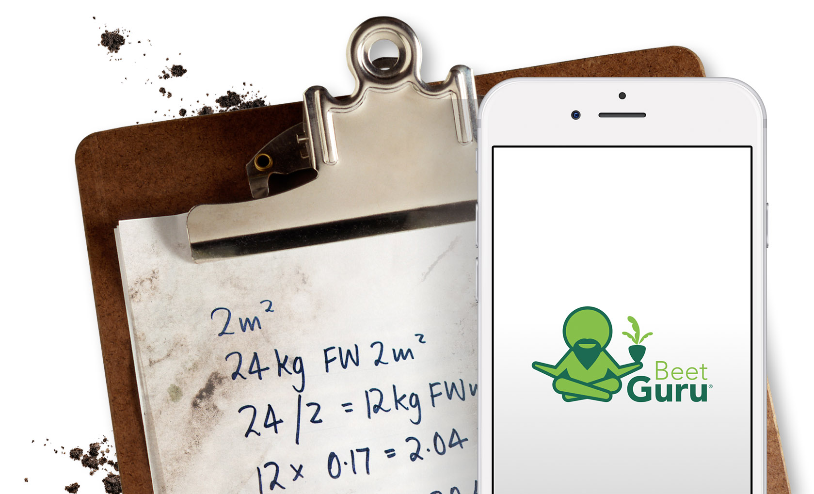 clipboard of beet calculations